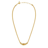 Collier Alicudi en métal doré à l'or fin et anneau émaillé - doré Dore