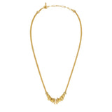 Collier Alicudi en métal doré à l'or fin, perles de verre, perles du Japon et émail - doré Dore