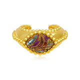Bracciale largo Angèle ricamato taglia M – Multicolore