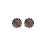 Ashanti Round Studs – Grey