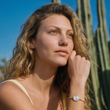 Ashanti flat chain bracelet – white