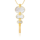 Ashanti long necklace – white