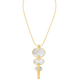 Ashanti long necklace – white