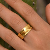 Bague ajustable Ashanti – dorée
