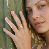 Bague ajustable Ashanti – dorée