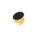 Bague ajustable Ashanti – noire