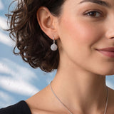 Petites boucles d'oreilles dormeuses Betty - argentées
