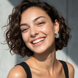 Boucles d’oreilles fines créoles Betty - argentées