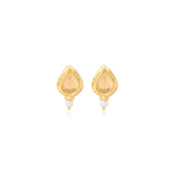 Byzantium crystal stud earrings for pierced posts – crystal