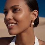 Byzance sleeper earrings – pearl