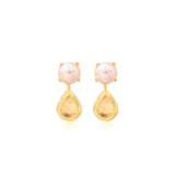 Boucles d'oreilles tiges percées Bysance – cristal
