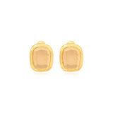 Boucles d'oreilles clips rectangulaires Bysance – cristal