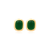 Boucles d'oreilles clips Bysance – vertes