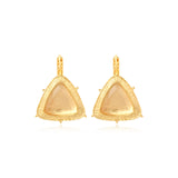 Byzance triangular sleeper earrings – crystal