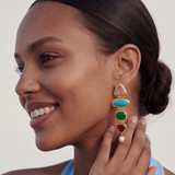Byzance clip-on earrings – multicoloured