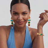 Byzance clip-on earrings – multicoloured
