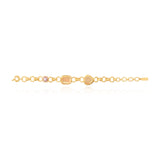 Bracciale sottile con maglie rotonde Bysance – cristallo