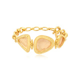 Byzance round link chain bracelet – crystal
