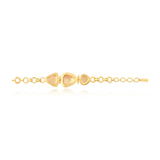 Byzance round link chain bracelet – crystal
