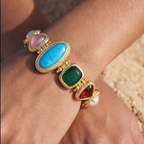 Pulsera de cadena bizantina – multicolor