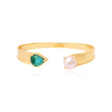 Pulsera rígida abierta Byzance – azul
