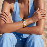 Bracciale rigido regolabile Bysance – multicolore