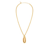Collier pendentif ovale Bysance – cristal