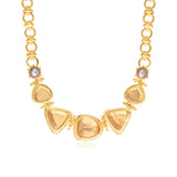 Collier ras du cou maillons ronds Bysance – cristal