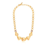 Collier ras du cou maillons ronds Bysance – cristal