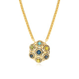Collar Carmen – azul verde