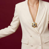 Collar Carmen – azul verde