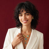 Collier Carmen – bleu vert