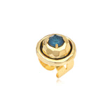 Bague ajustable Carmen – bleue verte