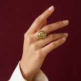 Bague ajustable Carmen – verte