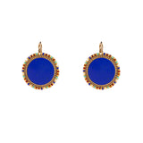 Dormeuses Claudia – Cabochon en Lapis Lazuli reconstituée