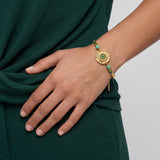 Pulsera fina ajustable Dakota - verde