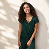 Collana fine pendente regolabile Dakota - verde
