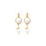 Dalila Drop Earrings – white