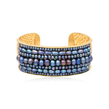 Bracelet manchette Dalila – nero