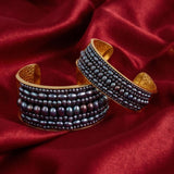 Bracelet manchette Dalila – nero