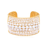 Bracelet manchette Dalila – blanc