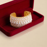 Bracelet manchette Dalila – blanc