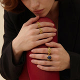Bague ajustable Dalila – dorée