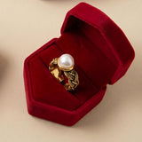 Bague ajustable Dalila – blanche