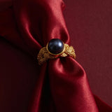 Bague ajustable Dalila – schwarz