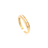 Bague ajustable Dalila – blanche