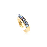 Verstellbarer Ring Dalila – schwarz