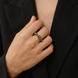 Verstellbarer Ring Dalila – schwarz