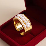 Bague ajustable Dalila – bianca