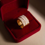 Bague ajustable Dalila – bianca